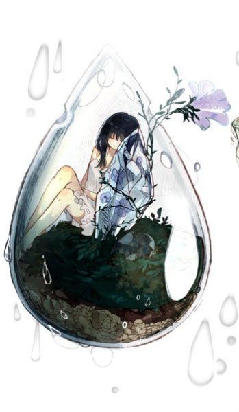 Капля воды аниме