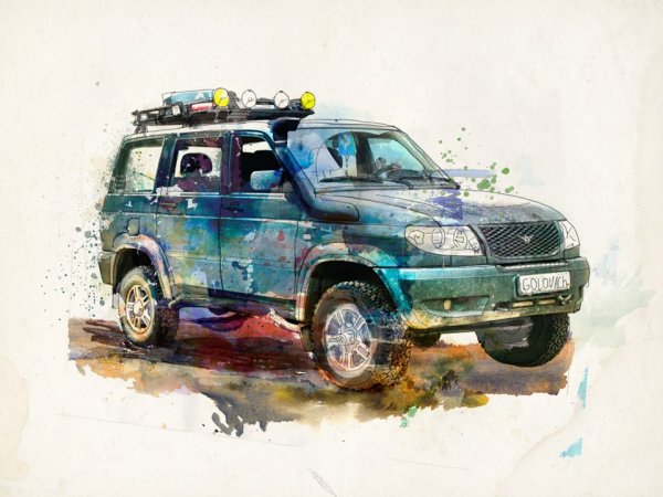 УАЗ Патриот рисунок