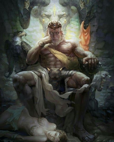 Аид Бог древней Греции арт