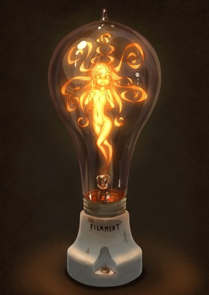 Зажженная лампочка