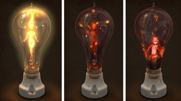 Лампочка арт