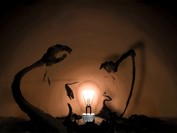 Страшная лампочка