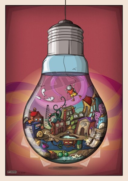 Лампочка арт