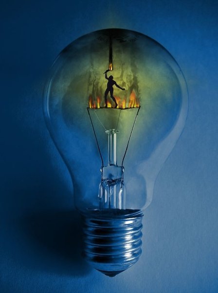 Лампочка внутри