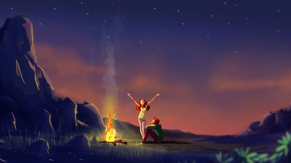 Костер арты