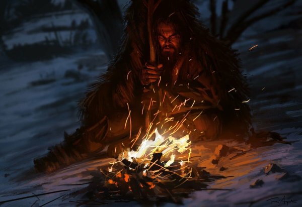 Викинги у костра