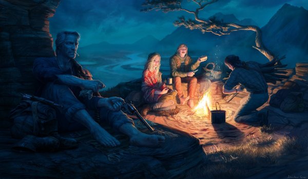 Лагерь разбойников арт ДНД