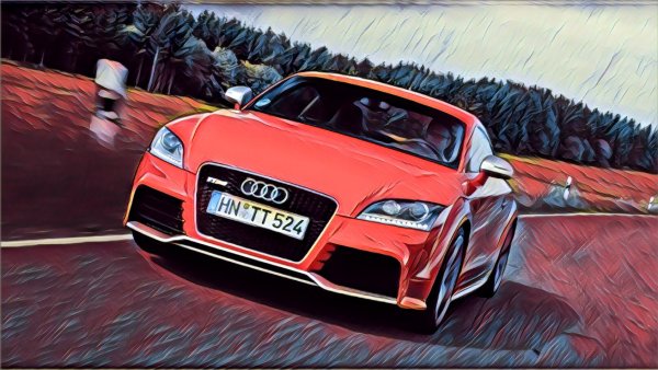 Цветной арт Ауди