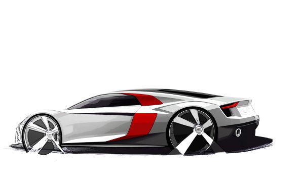 Audi r10 Concept Sketch