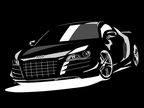 Силуэт Audi r8