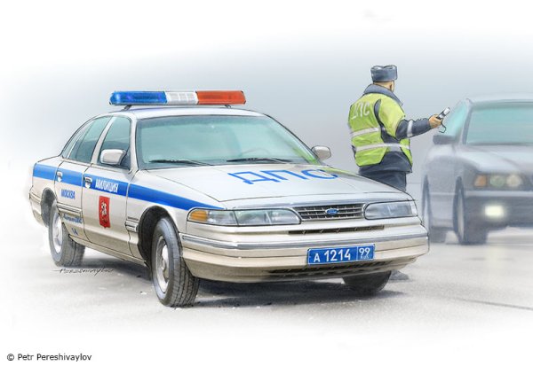 Машина ДПС арт