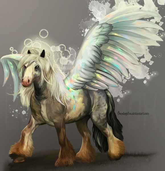 Лошадь с крыльями арт