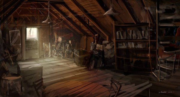 Старый заброшенный чердак