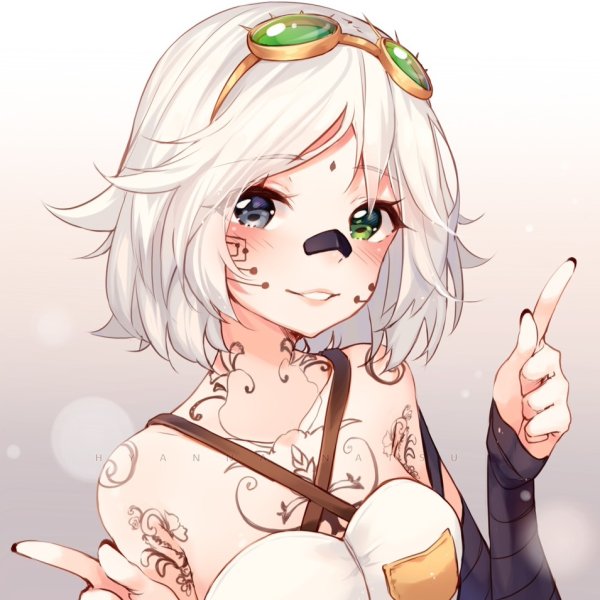 Аниме девушка с пластырем на носу