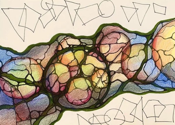 Нейрографика на черной бумаге рисунки