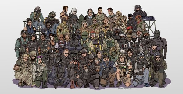 Арт оперативников Rainbow Six Siege