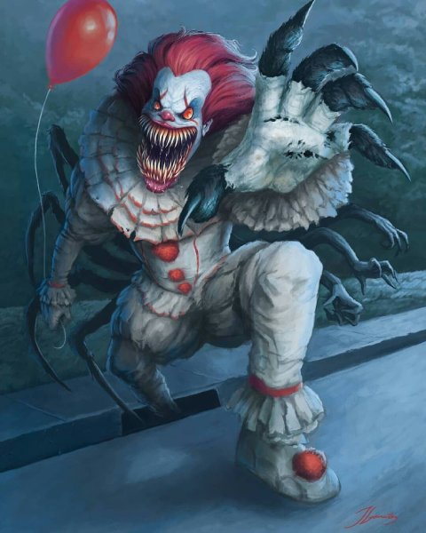 Клоун ПЕННИВАЙЗ 2017 арт страшный