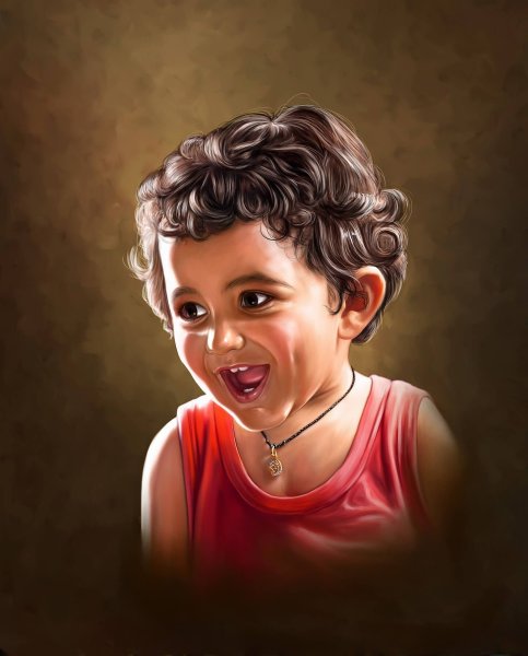 Реалистичные арты детей