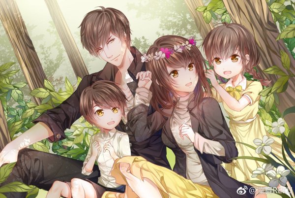 Аниме родители и дети