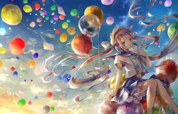 Воздушные шары аниме