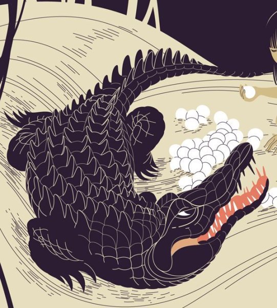 Крокодил арт