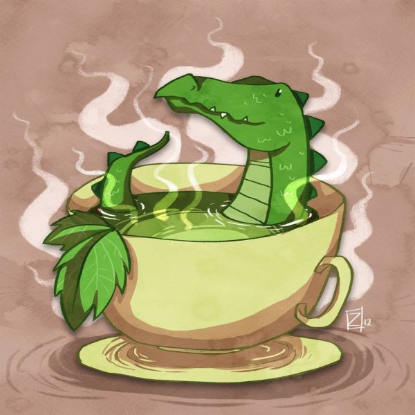 Крокодил арт