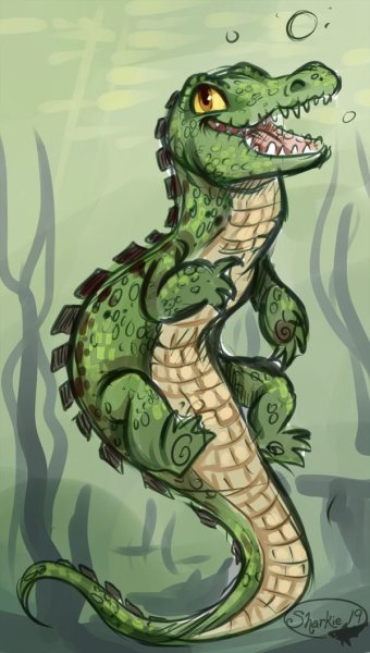 Ящерица крокодил