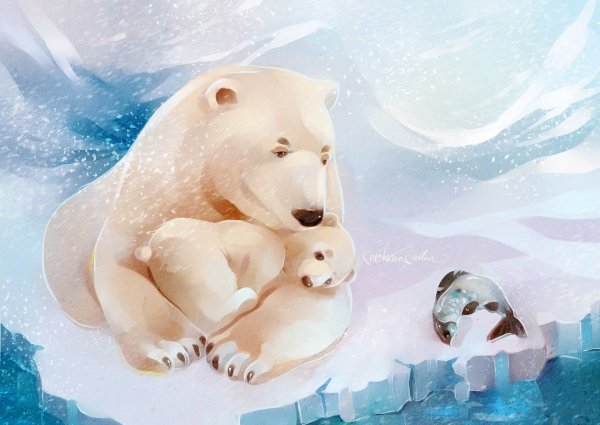 Белый медведь Умка