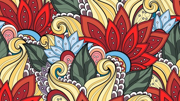 Стилизованные цветы