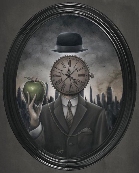 Человек с часами