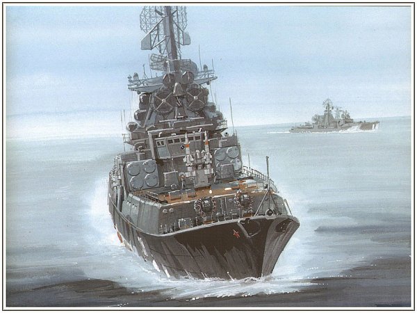 Крейсер «Русь» художник Емышев