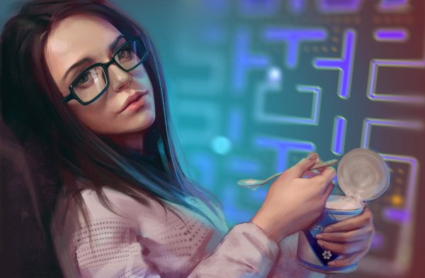 Девушка в очках