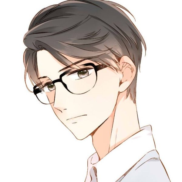 Парень в очках арт