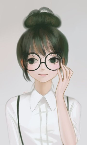 Аниме в круглых очках