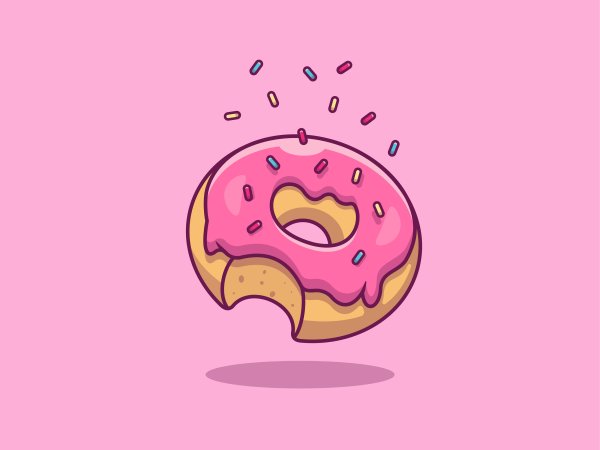 Значок пончик