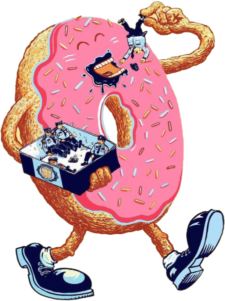 Прикольный пончик