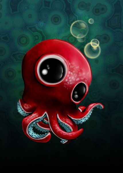 Постер осьминог