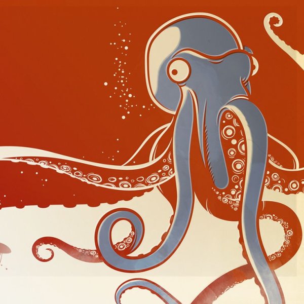Осьминог стилизация