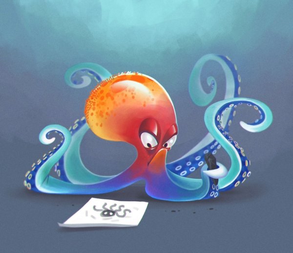 Осьминог арт