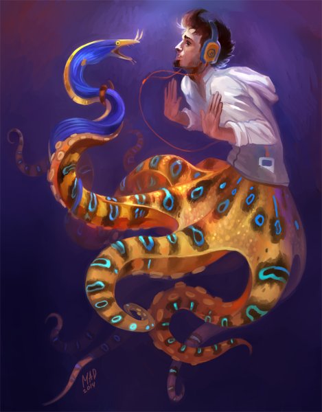 Человек осьминог арт