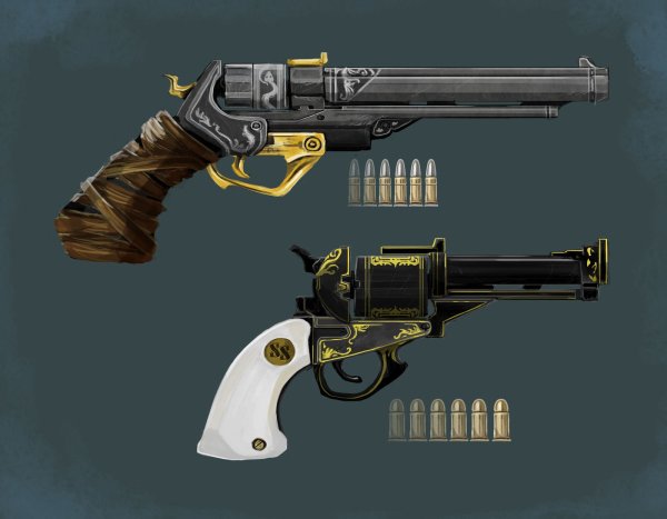 Револьвер стимпанк концепт арт