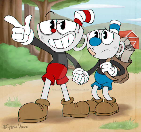 Cuphead and Mugman