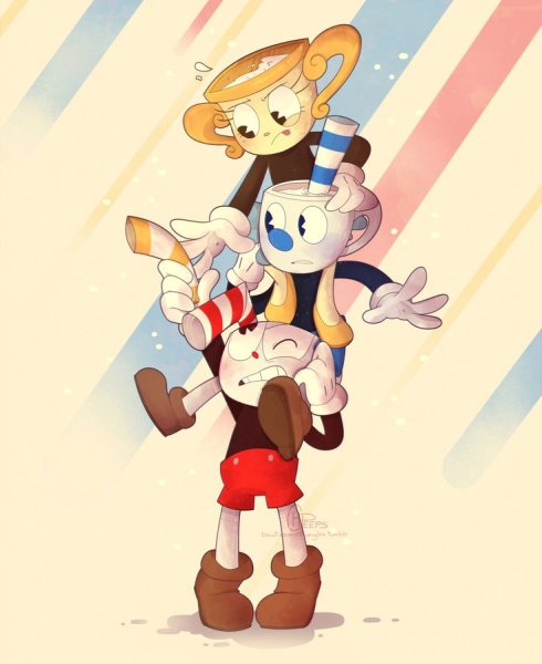 Cuphead Магмен арт
