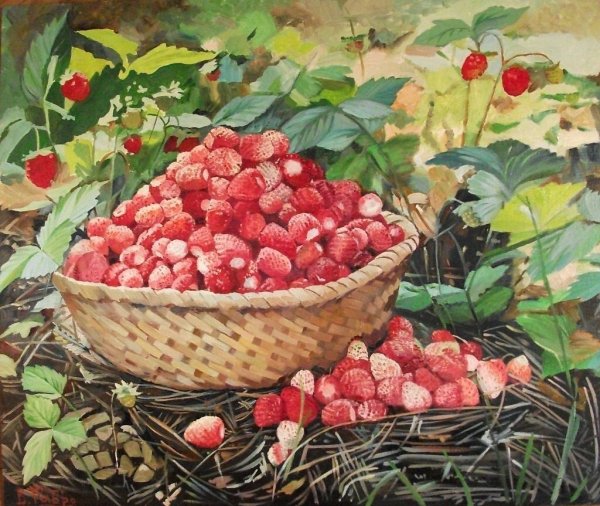 Летняя Земляничная Поляна живопись Шишкин