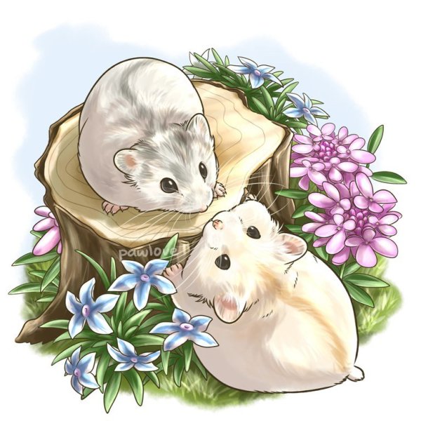 Хомячок арт