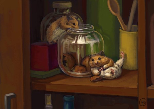 Картина хомяка