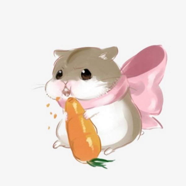 Милые мультяшные хомячки