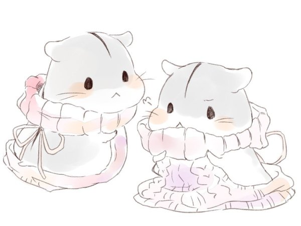 Милые аниме хомяки