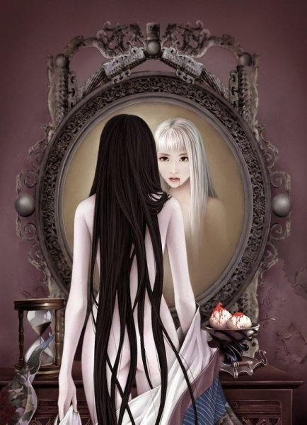 Арты отражение в зеркале