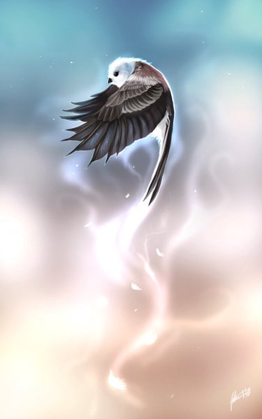 Полет птицы арт